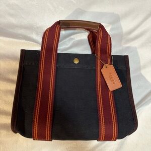 Coach Canvas Black Mini Tote